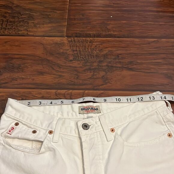 Vintage Guess Jeans White Button Fly Closure Denim Jeans Casual - Picture 5 of 11